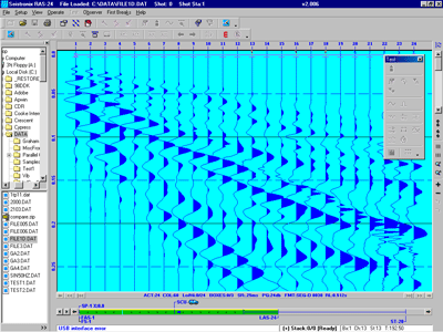 RAS-24 System Software screen shot